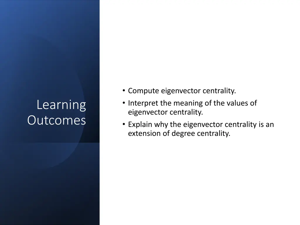 compute eigenvector centrality interpret