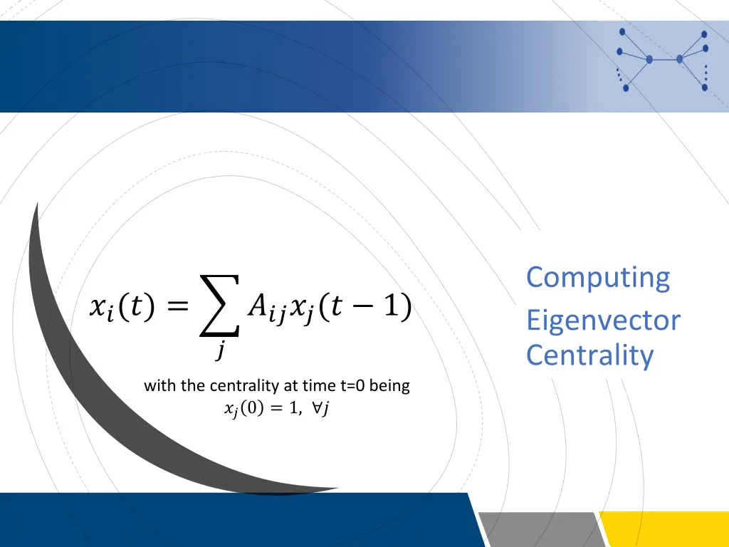 computing eigenvector centrality