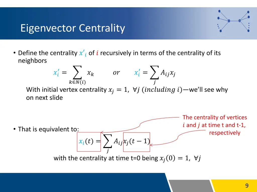 eigenvector centrality 2