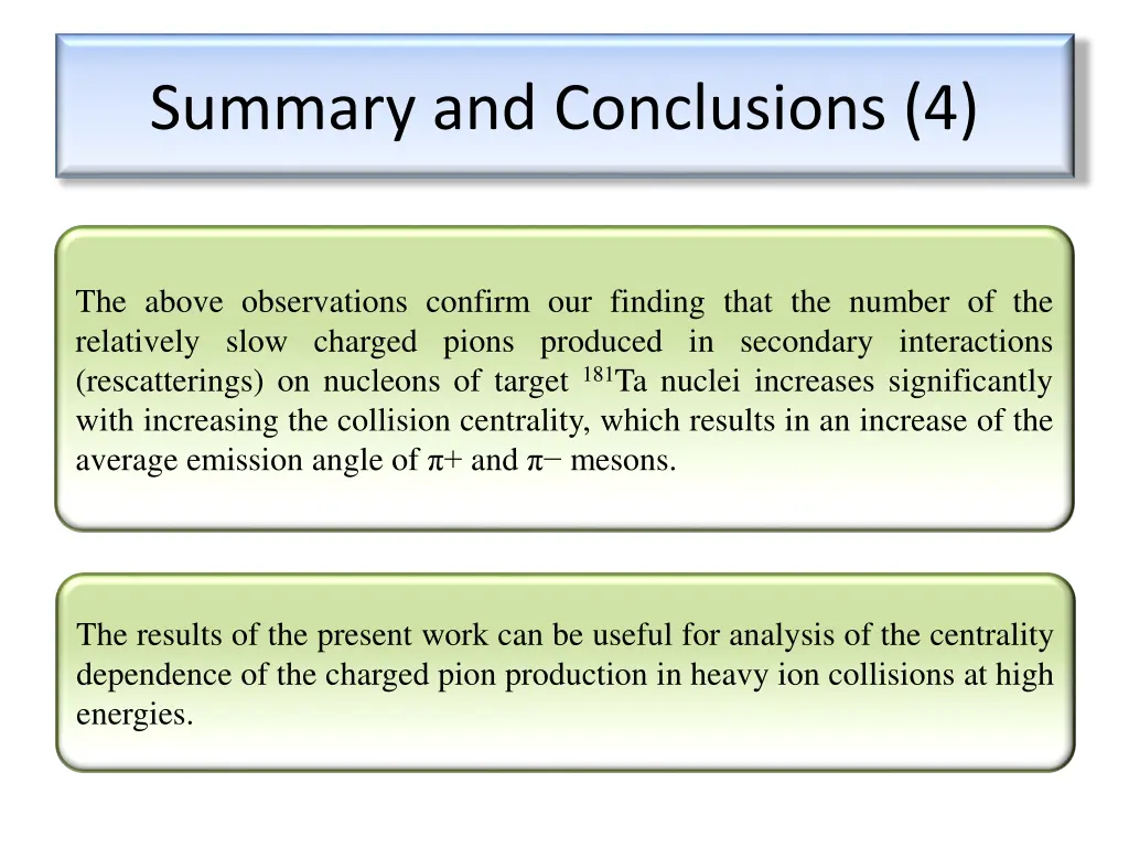 summary and conclusions 4