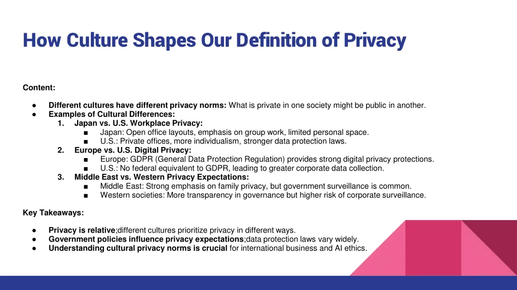 how culture shapes our definition of privacy
