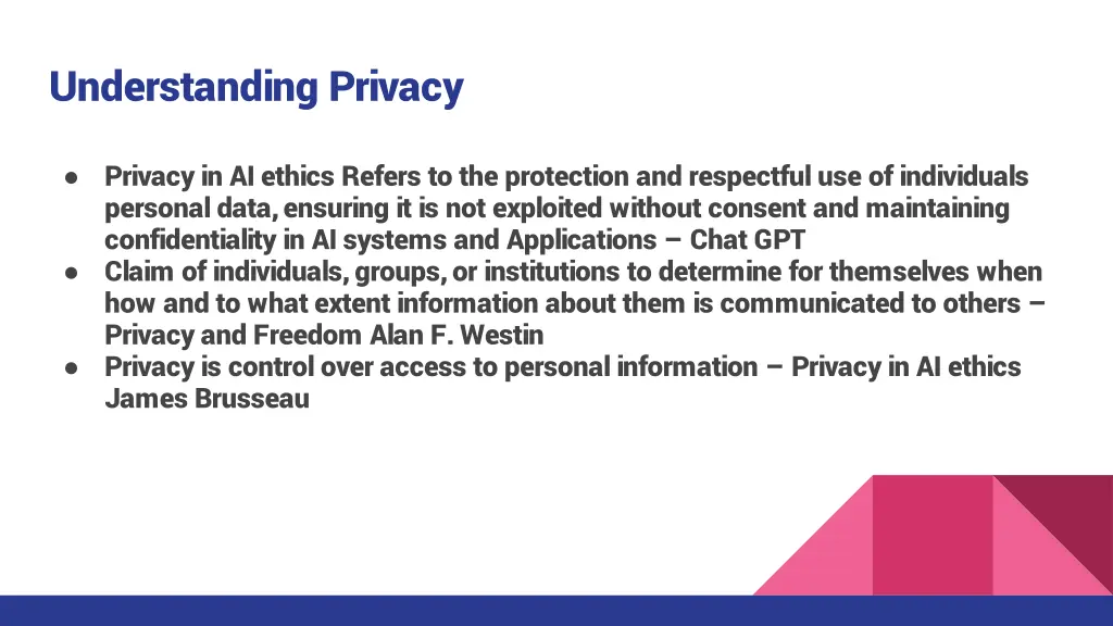 understanding privacy