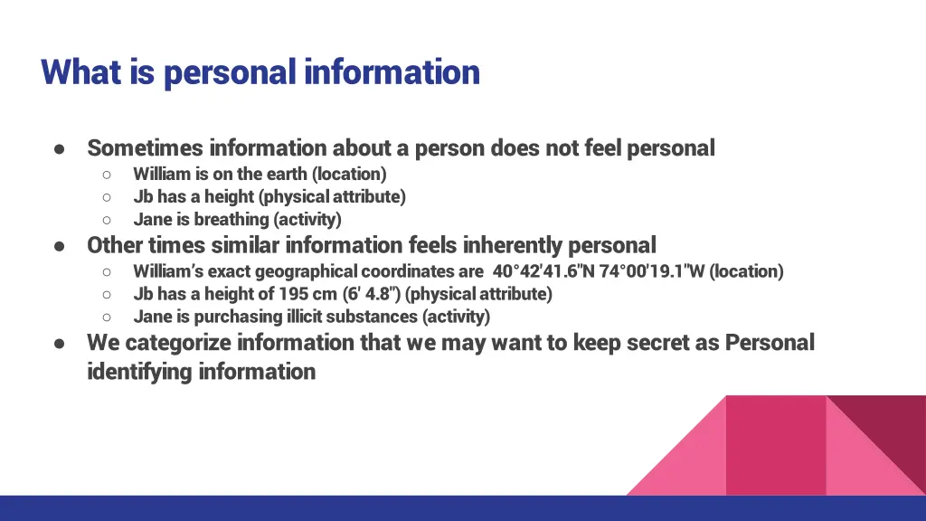 what is personal information