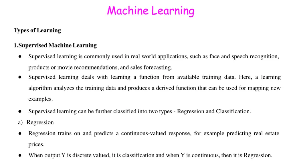 machine learning 18