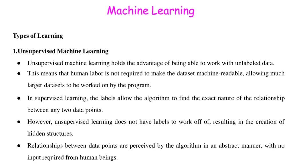 machine learning 21