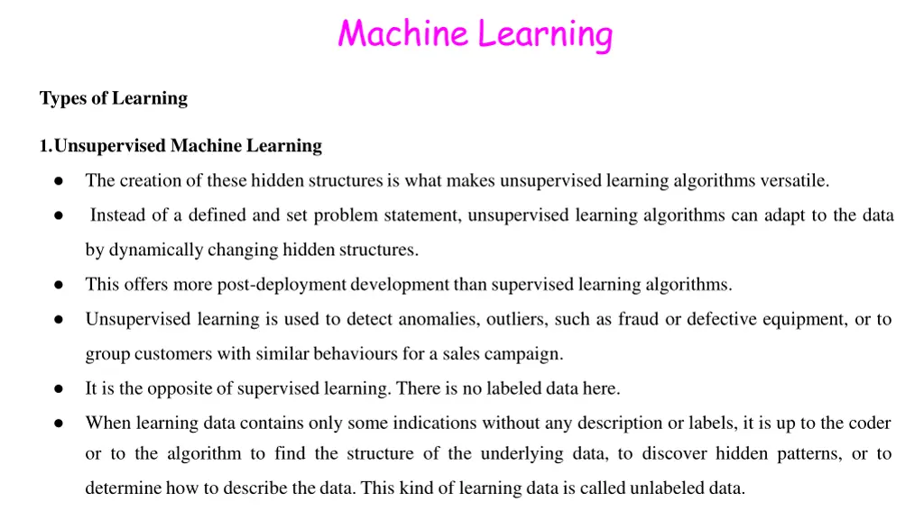 machine learning 22