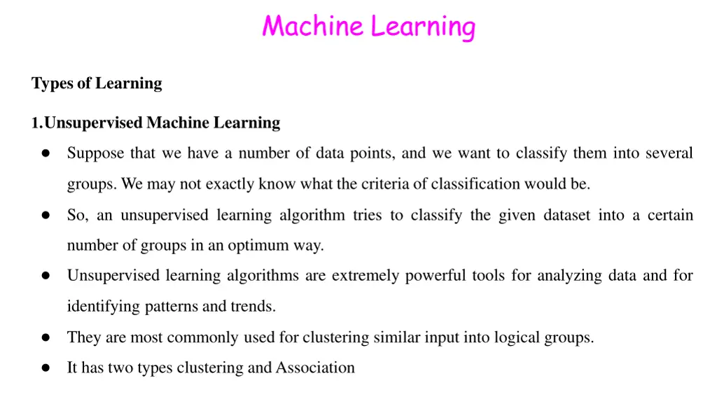 machine learning 23