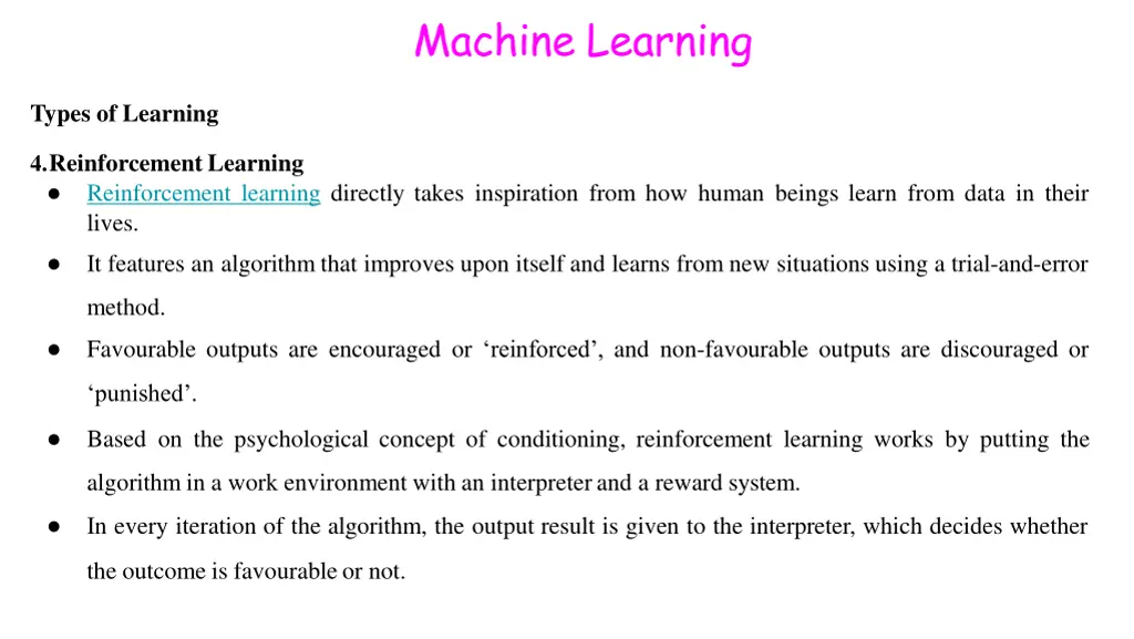 machine learning 30
