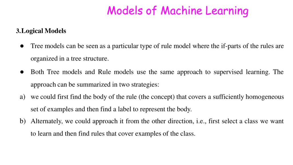 models of machine learning 10