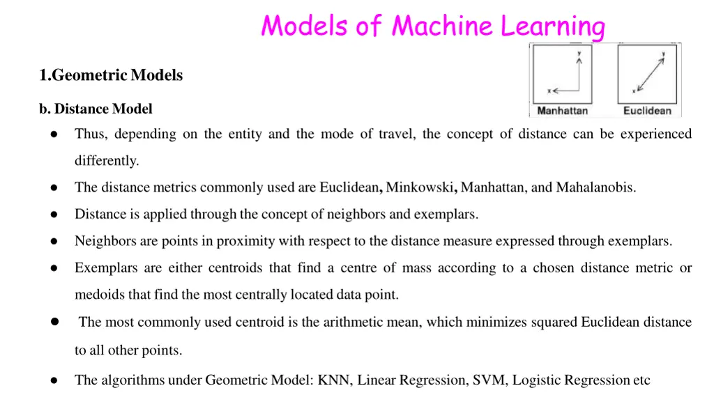 models of machine learning 5