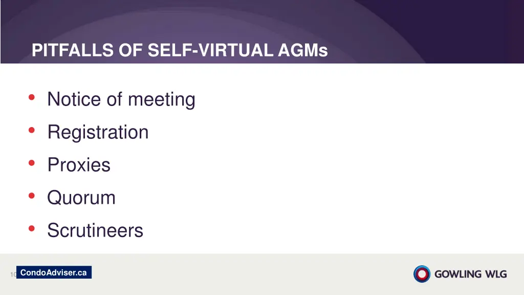 pitfalls of self virtual agms