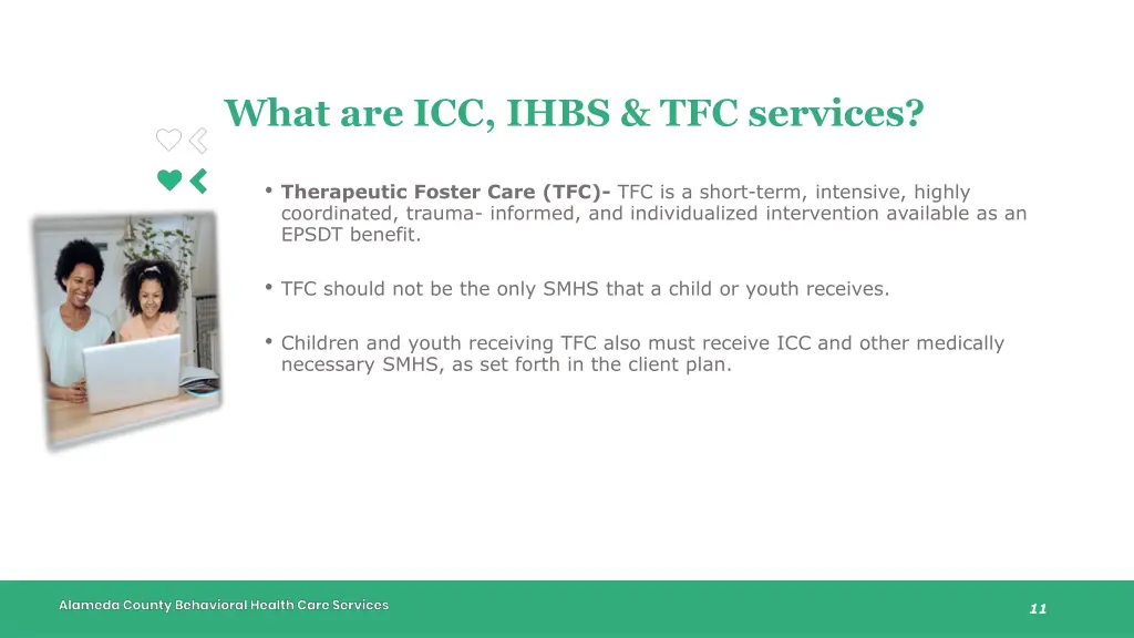 what are icc ihbs tfc services 4