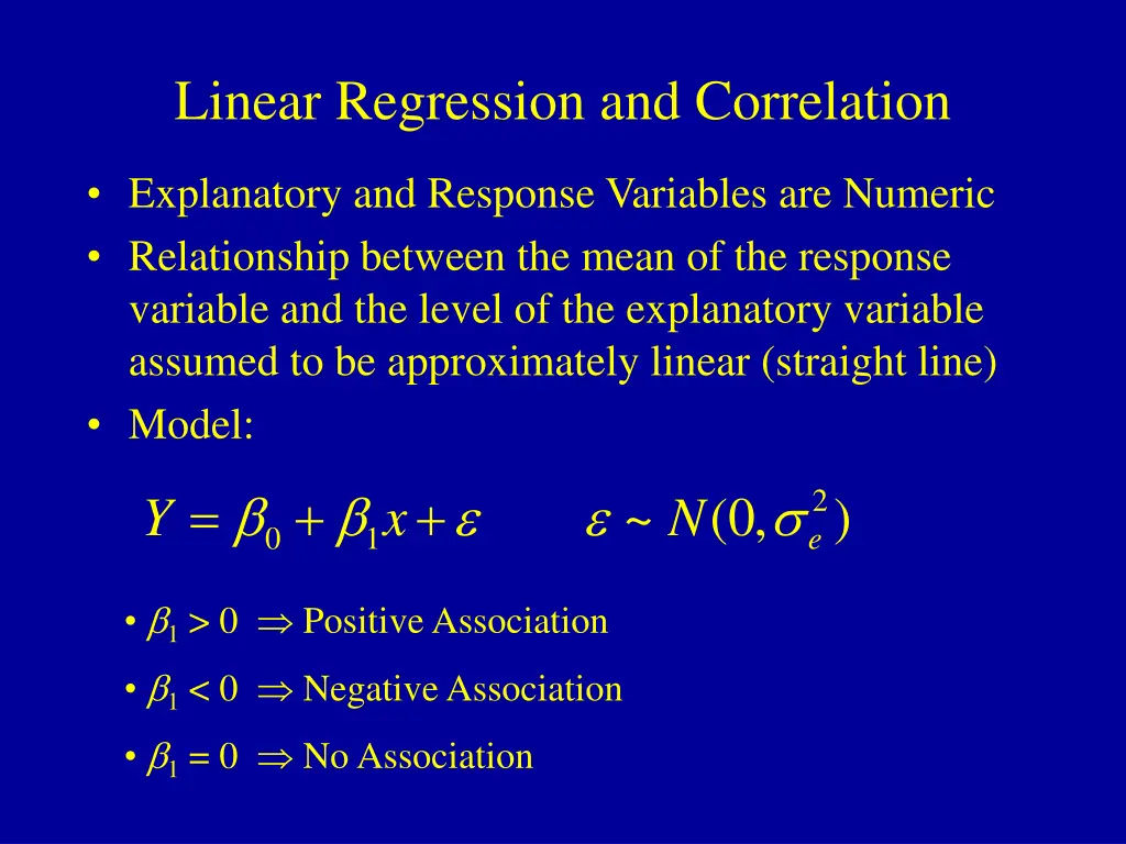 linear regression and correlation