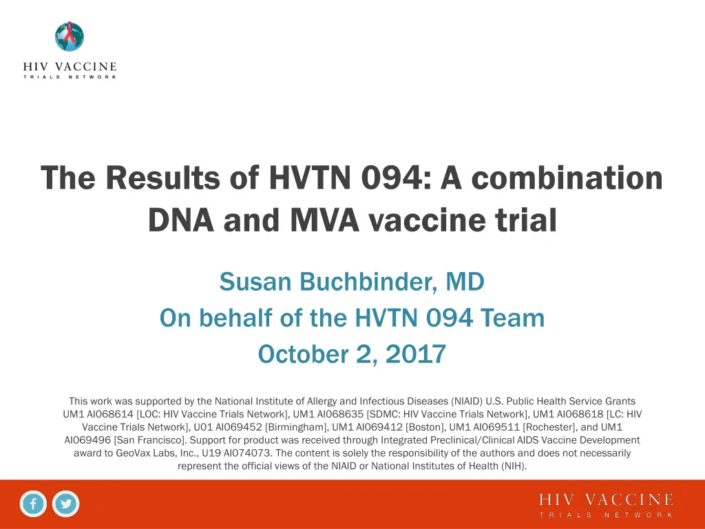 the results of hvtn 094 a combination