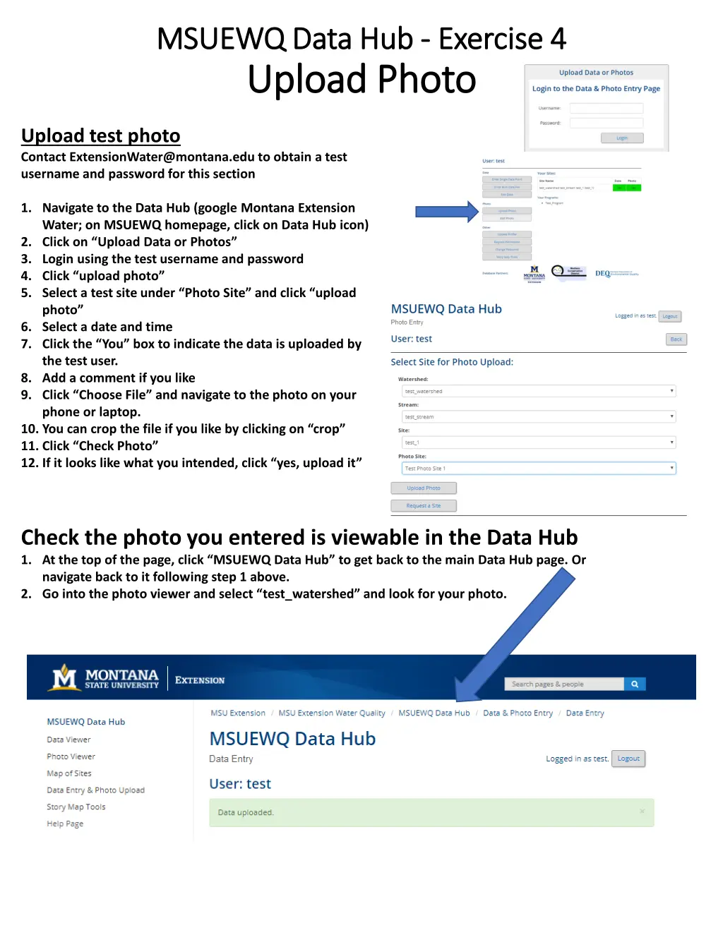 msuewq data hub msuewq data hub exercise 4 upload