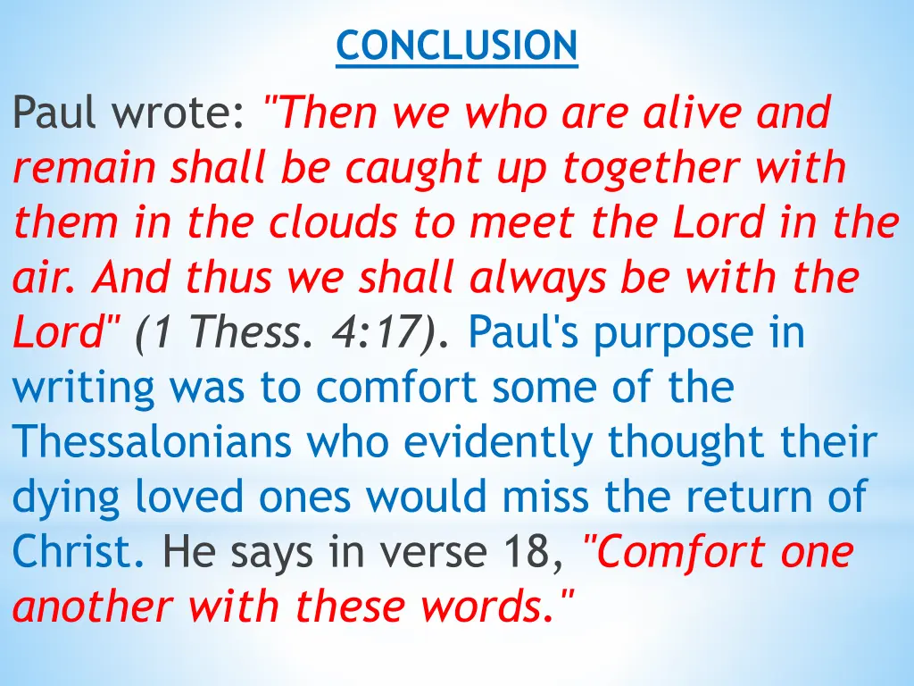 conclusion 1