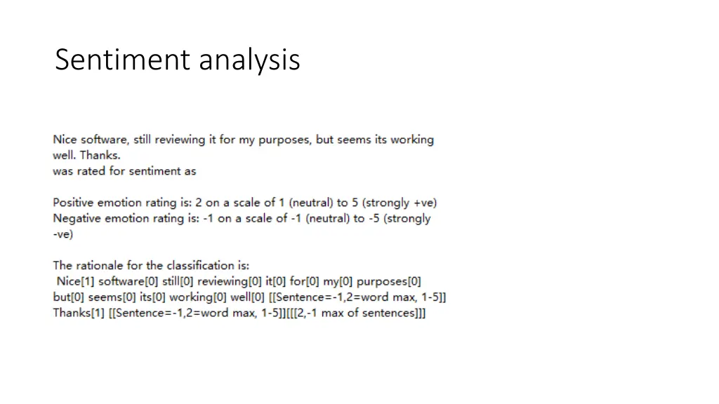 sentiment analysis