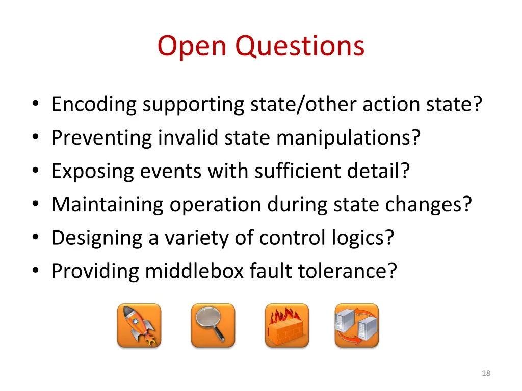 open questions