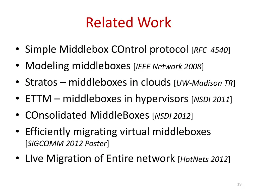 related work