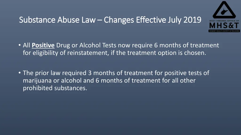 substance abuse law substance abuse law changes 2