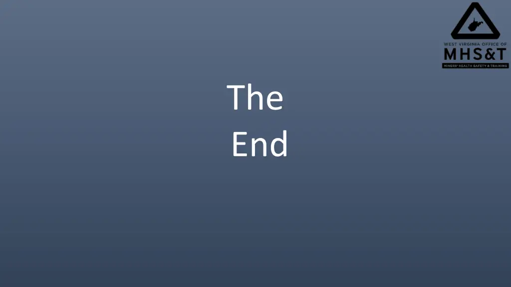 the end