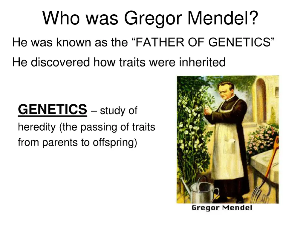 who was gregor mendel