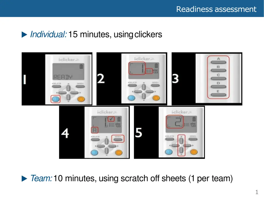 readiness assessment