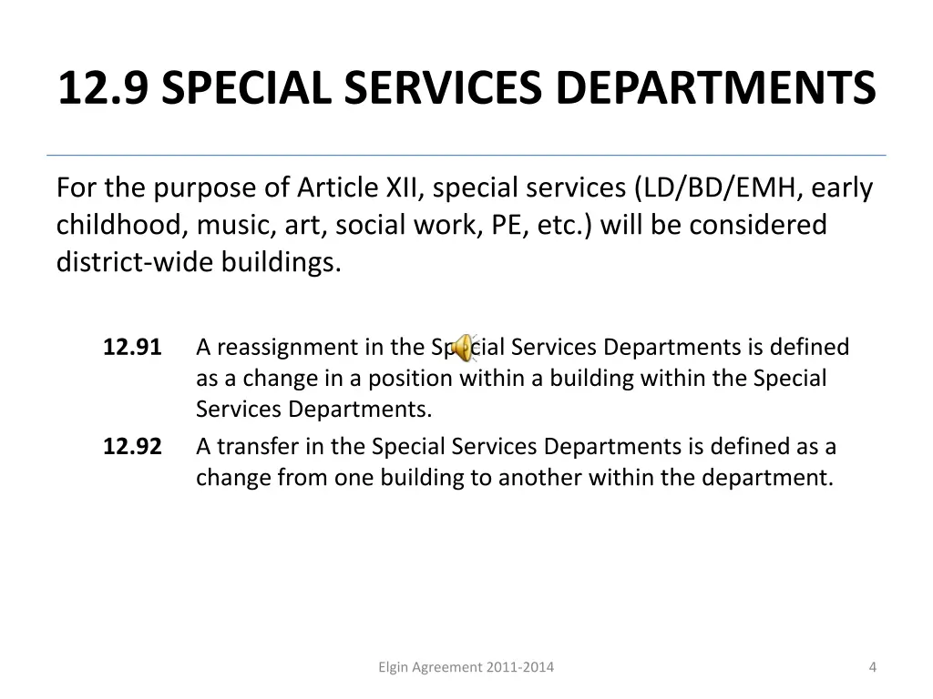 12 9 special services departments