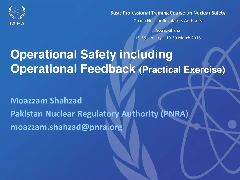 basic professional training course on nuclear