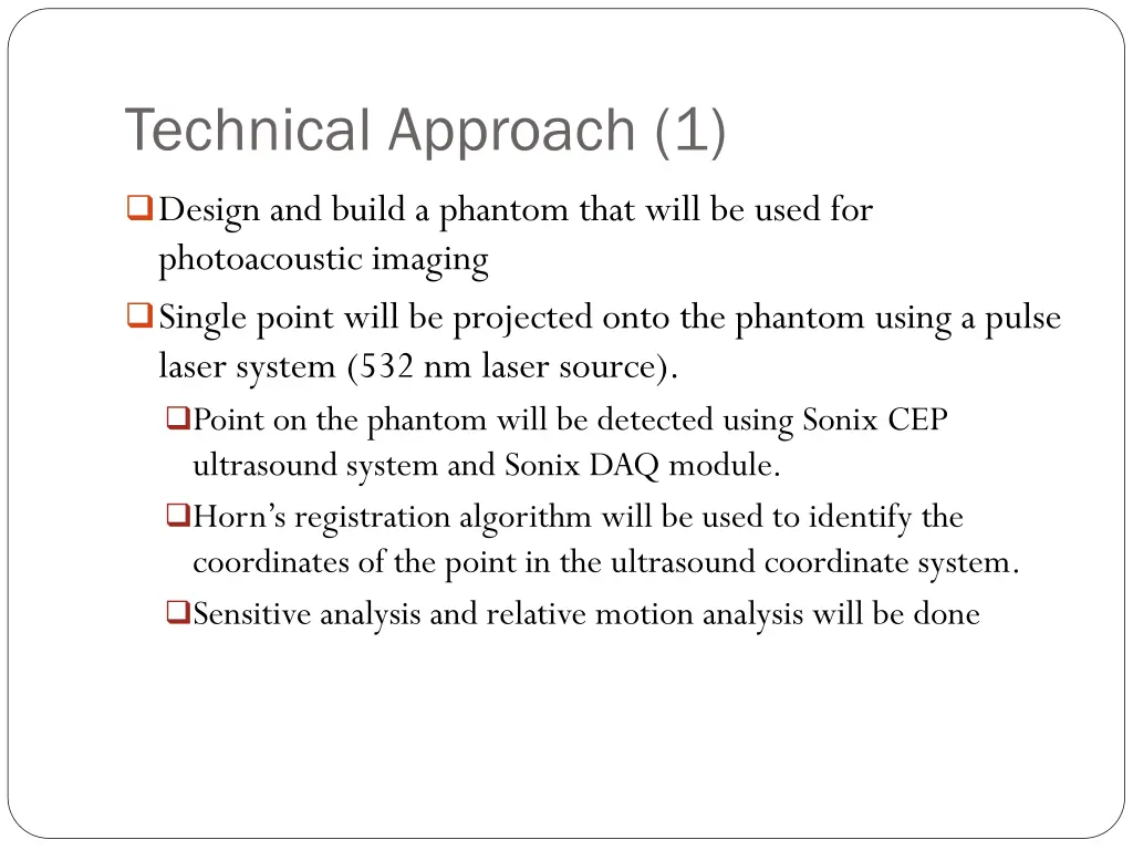 technical approach 1