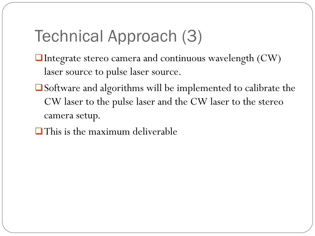 technical approach 3