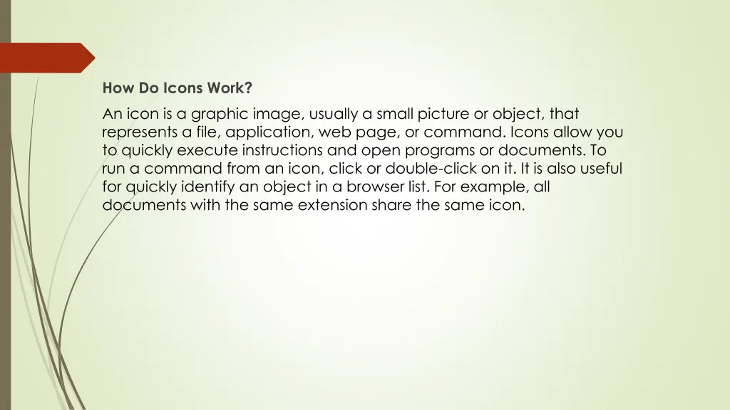 how do icons work an icon is a graphic image