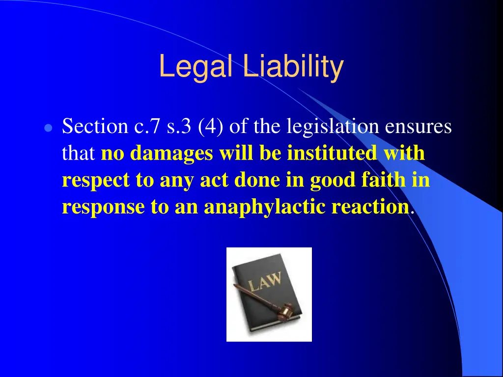 legal liability
