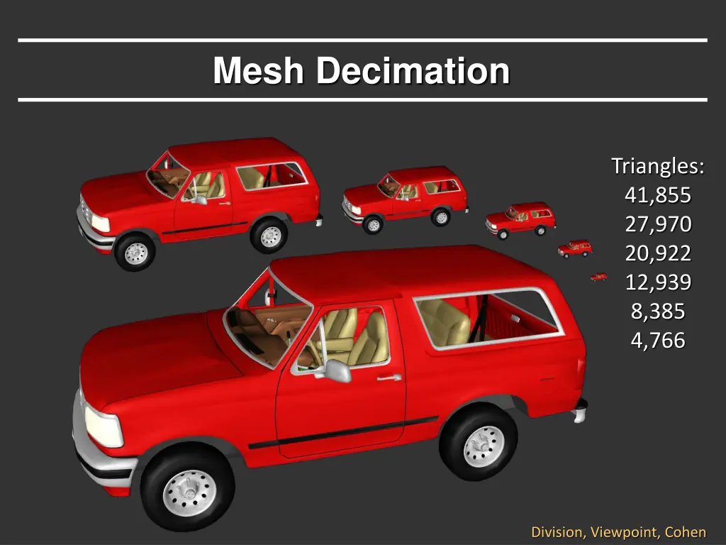 mesh decimation