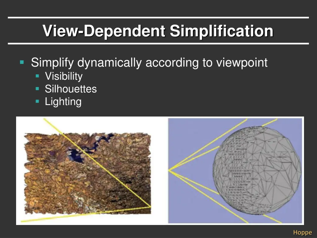 view dependent simplification