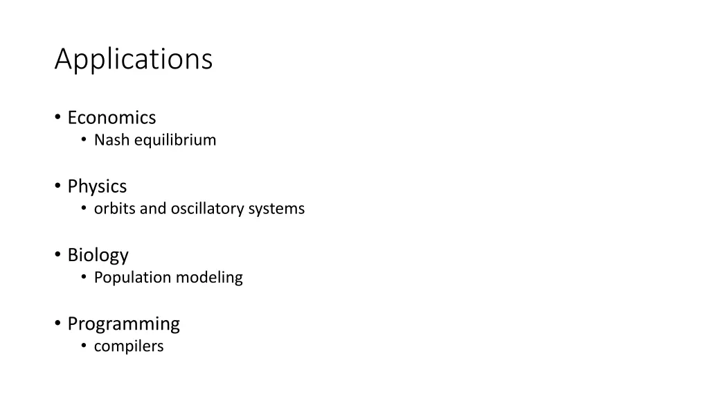 applications