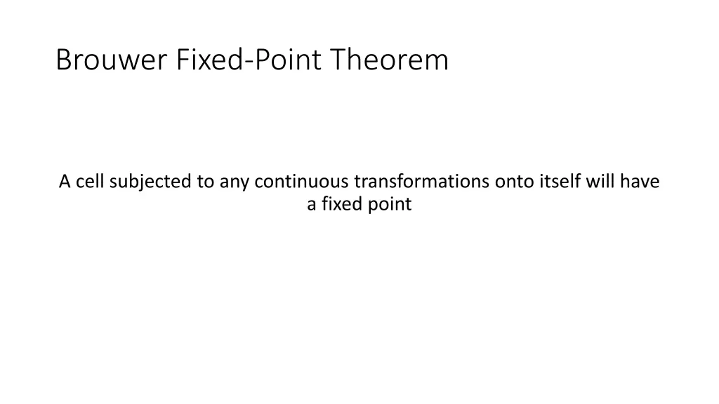 brouwer fixed point theorem 2