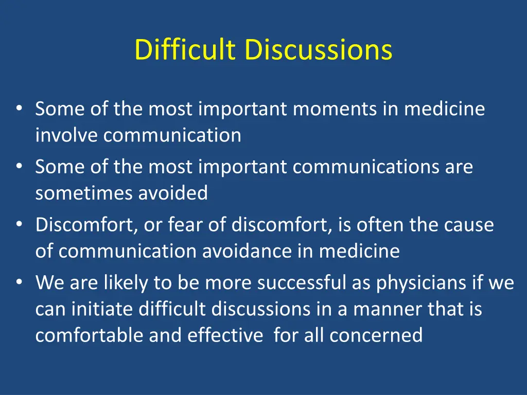 difficult discussions