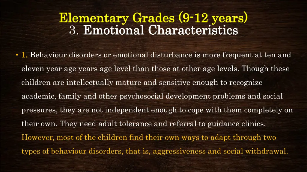 elementary grades 9 elementary grades 9 12 years 3