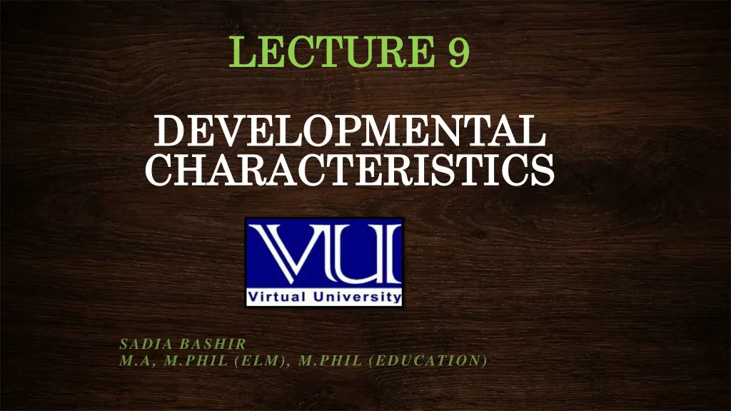 lecture lecture 9 9
