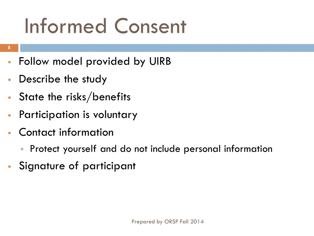 informed consent