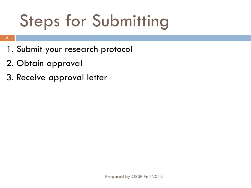 steps for submitting