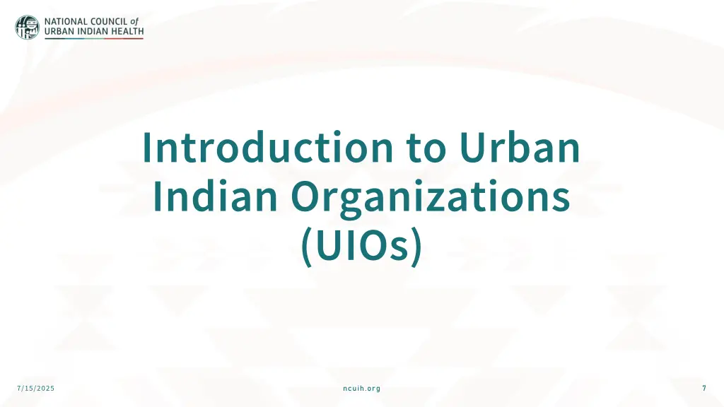 introduction to urban indian organizations uios