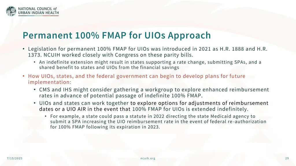 permanent 100 fmap for uios approach