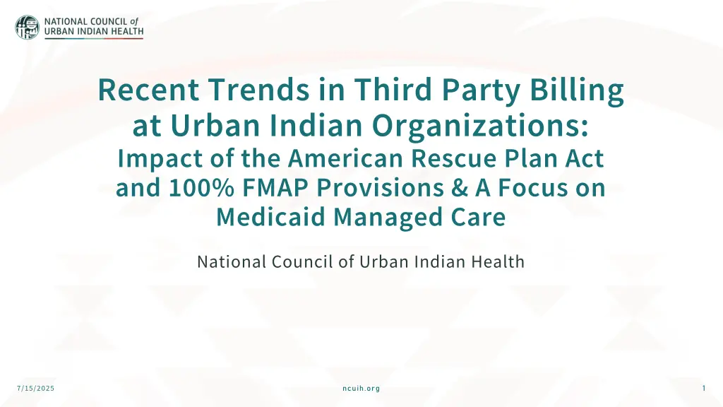 recent trends in third party billing at urban