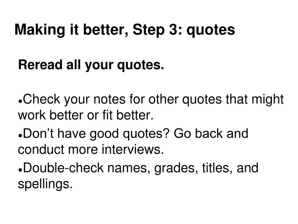 making it better step 3 quotes