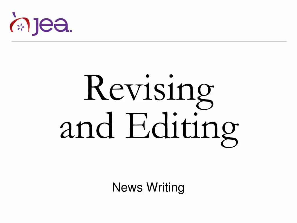 revising and editing