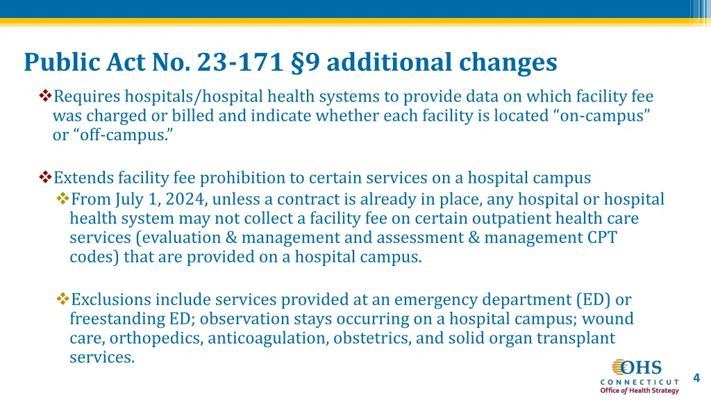public act no 23 171 9 additional changes