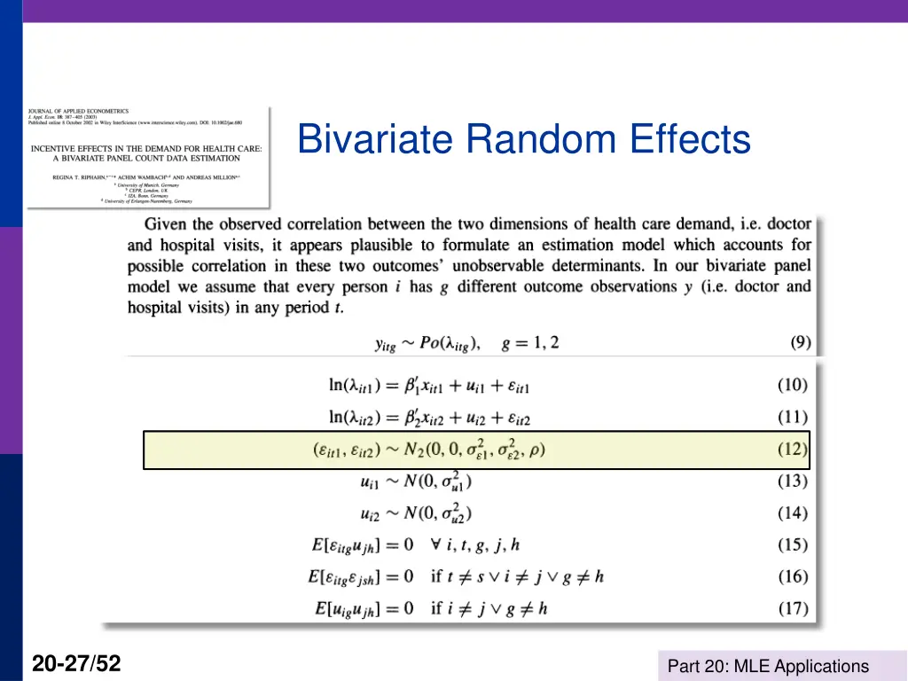 bivariate random effects