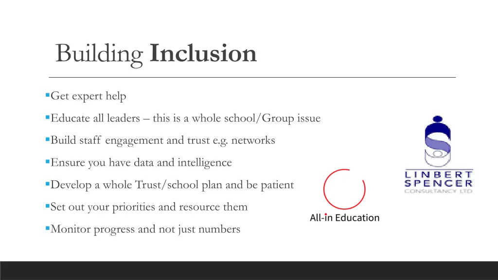 building inclusion
